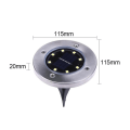 Miniatyrbillede 2 af 5: 1:a Solcelledrevet Jordlamper 8 LED Lyslamper - Hvidt Lys