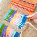 Miniatyrbilde 2 av 11: Mini Darting Maskin Liten Strikke Maskiner Lett å Bære Liten Vev Husholdning Strikke Maskiner for Å Lage Jeans null - Dress en