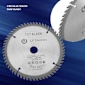 Miniatyrbillede 4 af 5: 165 mm TCT-cirkelsavblad Silver roterende kapskiva 60 tænder til træskæring