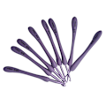 Pikkukuva 5 / 5: 8 kpl/setti 2,5-6,0 mm lilat virkkuukoukut Set Craft Weaving Stickt