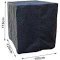 Miniatyrbild 3 av 4: IBC Tankskydd, IBC, Värmeisolering, Regnskydd, IBC-skydd, Frostskydd, 120 x 100 x 116 cm (Svart)