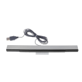 Miniatyrbilde 5 av 11: for Wii Sensor Bar Kablet Mottaker IR Signal Ray USB Plugg Fjernkontroll Erstatning Bevegelsessensor Bar Sølvgrå