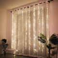 Miniatyrbild 2 av 4: 300 LED Gardinlampor Koppartrådsbelysning Sovrumsstjärnor Atmosfärsljus USB Juldag LED-dekoration Stringljus Partihandel Stringljus