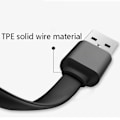 Miniatyrbillede 4 af 5: USB-opladningskabeladapteroplader til Mi Band hurtigopladning C Sort til Mi band 4 Black For Mi band 4