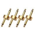 Miniatyrbilde 1 av 5: 4 stk Gitarreffekt Pedal Jack Connector Plug Metall Loddeforbindelse Koblinger Vevbygel Patch