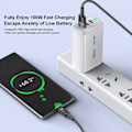 Miniatyrbild 4 av 5: 100W USB C-kabel Typ C Snabbladdningskabel 7A USB C-datasladd T Lila 2M