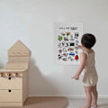 Miniatyrbild 5 av 5: Tryckt affisch Duk Tidig utbildning Väggdekoration Canvas konsttryck för sovrummet Lekrum Typ 1C