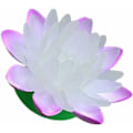 Miniatyrbillede 1 af 5: 2 stk. Lilla LED Flydende Lotus Lys Vandtæt Solar Pool Nøkkerose Flydende Lygte Lotus Blomst til Have Pool Dekoration