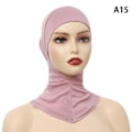 Miniatyrbild 1 av 5: Enfärgad undersjal Hijab-mössa Justerbar Stretchy Turban Ful A15 ONESIZE A15 ONESIZE