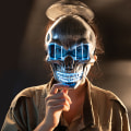 Miniatyrbillede 4 af 5: LED Glødende Maske Kranieform Lysmaske Danse Fester Bar Danse Maske PP Masker