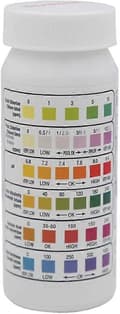 6-i-1 Pool Test Strips - Klor/Brom/pH/Alkalinitet/Hårdhed/CYA Tester