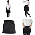 Miniatyrbillede 4 af 8: Svart Byst Servitör Kort Förkläde Kök Restaurang Flirty With Po Black one size Black one size