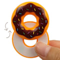 Miniatyrbild 2 av 5: Magnetisk Fidget Slider, Fidget Leksaker för Vuxna, Dessert Push Slider Stressavlastning Leksak, Kontorsleksaker EDC Leksak Doughnut