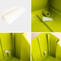 Pikkukuva 6 / 7: 1 kpl itsekasteltava kukkaruukku Pinoamaton pystysuora tai seinälle ripustettava Green One Size Green One Size