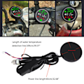 Miniatyrbild 3 av 10: 4-i-1 Timer, Termometer, Voltmeter, Universal för 12V Motorcykel - Lufttemperatur