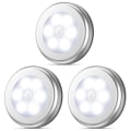Miniatyrbillede 5 af 5: LED-garderobebelysning med bevægelsessensor, dæmpbar underskabsbelysning, magnetbelysning, til soveværelse og køkken (3-pak)