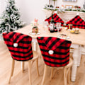 Pikkukuva 4 / 5: Jouluaiheinen tuolinpäällinen, selkänojan koriste, pölytiivis, punainen, ONESIZE Red ONESIZE