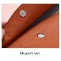 Miniatyrbild 7 av 8: Vattentät läder A4 Business Portfölj Fil Mapp Dokument O Brun onesize Brown onesize