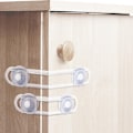 Miniatyrbilde 4 av 5: Barnesikring Dørstopper - 12 Transparente Blokker for Skap- og Vindusbeskyttelse (9+3 Stykker)