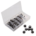 Miniatyrbild 3 av 5: 100 st 2,0 mm-4,0 mm flugbindande slitsade volframpärlor set 100PCS