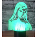 Miniatyrbilde 5 av 5: 3D Illusion Jesus nattlyslampe, 7 farger gradvis Chandin