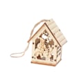 Miniatyrbillede 1 af 7: God Jul LED-lys Træhus Lysende Hytte Julemanden one size Santa Claus one size