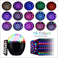 Miniatyrbilde 2 av 5: LED-diskoball, 16 lysformer, musikkontroll, lyseffekter