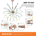 Miniatyrbillede 4 af 5: Flow Rings Legetøj 3d Arm Fjeder Magic Flow Ring Rustfrit Stål