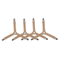 Miniatyrbild 1 av 11: 4 st Triangel Sängklädesfästen 3-vägs Justerbara Klämmor Hållare Elastiska Fästen Grepp Suspenderar Passar för Sängkläder, Hållare Sängklädesfästen Khaki 4pcs