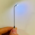 Pikkukuva 4 / 5: HO-mittakaava 1:75 10cm rautatiemallin lamppu LED 3V valkoinen valo - 4kpl LQS08
