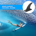 Miniatyrbild 3 av 5: 8 tum avtagbar Universal Surfboard Sup fena med fenbas, löstagbar Center Fin Stand Up Paddle Board