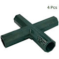 Miniatyrbild 2 av 4: Hörnkoppling för växthusram, 4-pack 16 mm innerdiameter för möbler