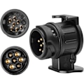 Miniatyrbilde 1 av 4: 13-pins til 7-pins tilhengeradapter 13-pins plugg for biltilhenger, traktor, campingvogn, sykkelstativ