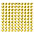 Miniatyrbilde 4 av 10: 100/200 stk Mini Gummianker Miniatyr Resin Ender Gul Tiny D 100stk gul - 100stk gul 100stk 100pcs yellow 100pcs