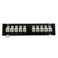 Miniatyrbilde 2 av 11: Patch Panel CAT6 10 Port 10G Støtte 1U Nettverk Patch Panel UTP 19 Tommers Veggmontering eller Rackmontering Punch Down Blokk for CAT6 Svart