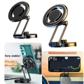 Miniatyrbillede 2 af 5: Mobilholder Bil Dashboard Mount Magnetisk stativbeslag til Tesla Magsafe Sort