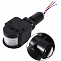 Miniatyrbild 3 av 4: Rörelsesensor vägglampa strömbrytare LED utomhus infraröd PIR 90250V 180 graders säkerhet