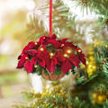 Pikkukuva 3 / 8: Trä jul blomma korg formad dekoration Xmas Tree Pend A4 onesize A4 onesize