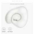 Miniatyrbillede 5 af 5: PC U-formet Memory Foam Nakkepude Blød Langsom Rebound Rumrejser Pude Solid Nakke Sengetøj