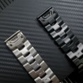 Miniatyrbilde 5 av 8: For Garmin Fenix-serien Rem Quick Release Titanium Triple Bead Rem 22mm black