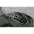 Pikkukuva 1 / 3: 100 kpl Mini Paracord S-klipsi avaimenperä karabiinikoukku, sf-jousi reppu soljet lukkokoukku ulkoiluun Edc leirintään taktiseen selviytymiseen