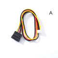 Miniatyrbillede 1 af 5: SATA 15-pin hun til 4-pin hun FDD-diskettadapter harddisk A A