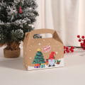 Miniatyrbilde 7 av 8: 4 stk Kakeboksform God Jul Godisbokser Poser Jul C one size C one size