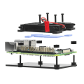 Pikkukuva 2 / 5: Alumiiniseoskuori Raspberry Pi 4 4B:lle Passiivinen jäähdytys Metallikuori Pi 4B:lle