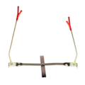 Miniatyrbillede 3 af 5: Utomhus fiskespö Dual-Holder Rack 360 Rotation Y Form