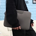 Pikkukuva 5 / 9: 11 13 14 15 15.6 tuuman kannettavan tietokoneen laukku kannettavalle MacBookille, harmaa grey 15 inches