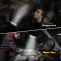 Miniatyrbillede 3 af 5: 2 stk genopladelige arbejdslamper COB arbejdslampe lommelygte med M