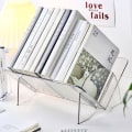 Miniatyrbilde 10 av 10: Desktop bokhylle med V-Shape Desktop bokhylle TRANSPARENT Transparent