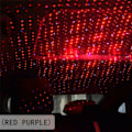 Pikkukuva 5 / 7: Auton kattotähti yövalo LED-valot Tähtiprojektorilamppu Red&Purple