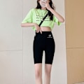 Miniatyrbillede 8 af 10: Tynde Five-cent Yoga Push Up Shorts SORT L black L